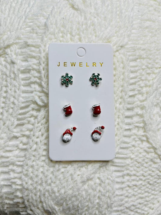 Christmas earring set
