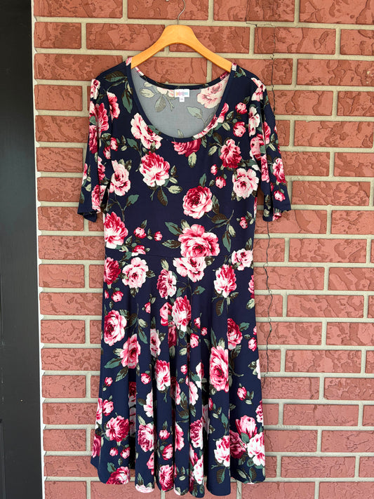 Lularoe floral midi dress