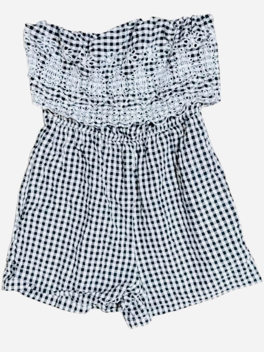 329 Sim and Sam gingham romper