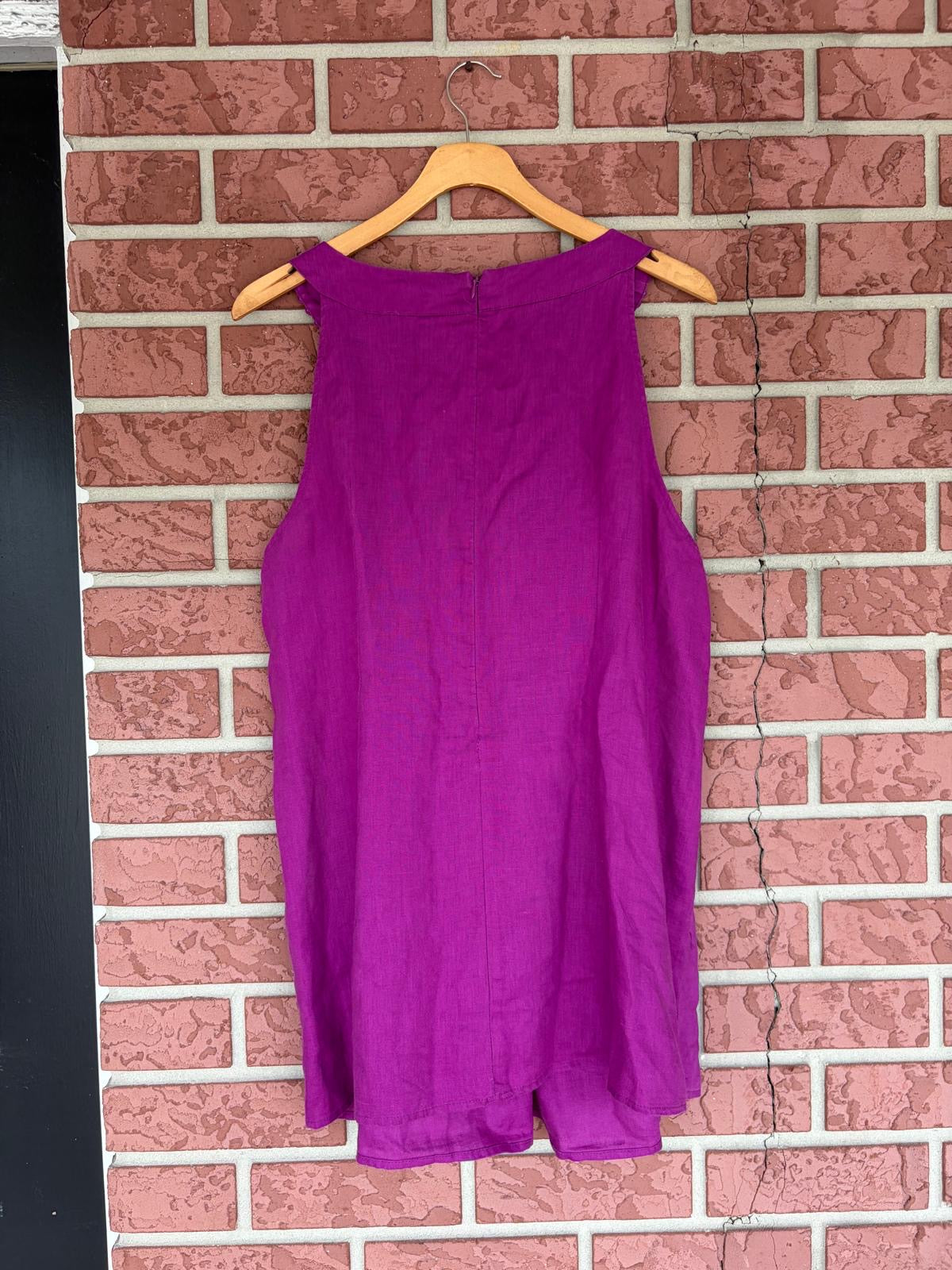 Alexandra Bartlett purple sleepless top ￼