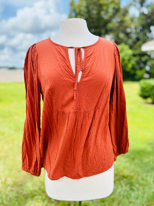 Universal Thread Burnt Orange lite top
