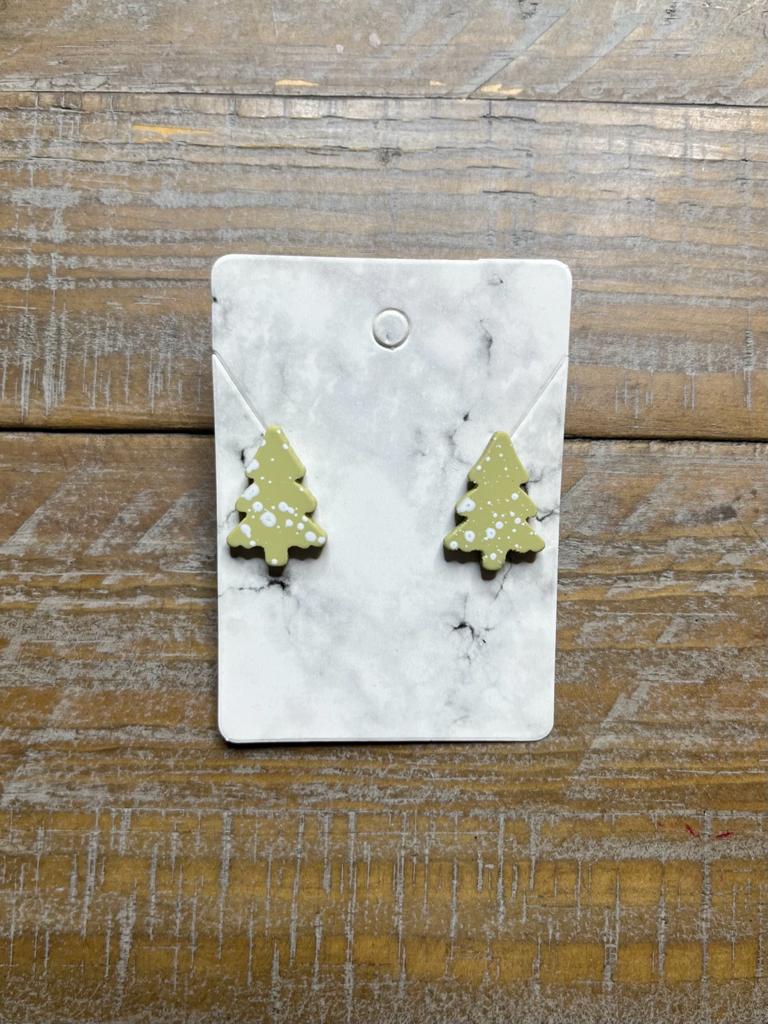 Spruce Christmas Tree cake earrings