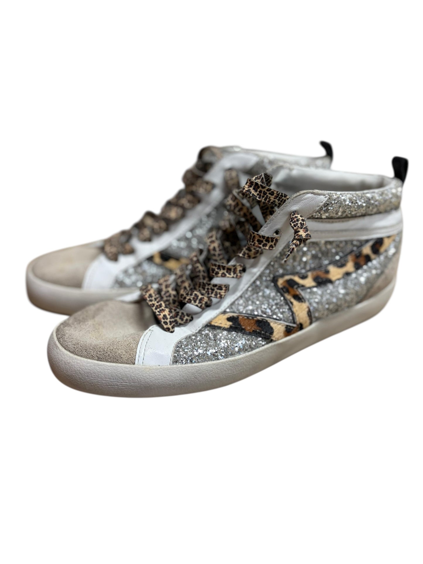 Cheetah and Glitter Hightop Sneaker
