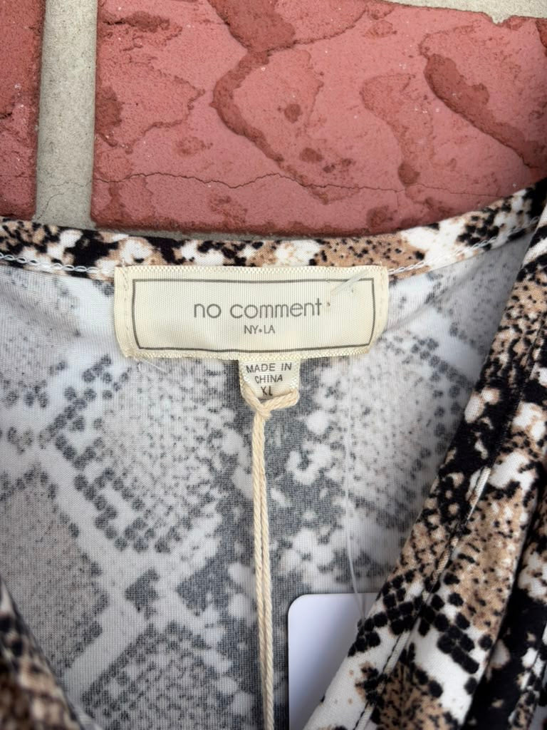 No Comment snake skin jumper