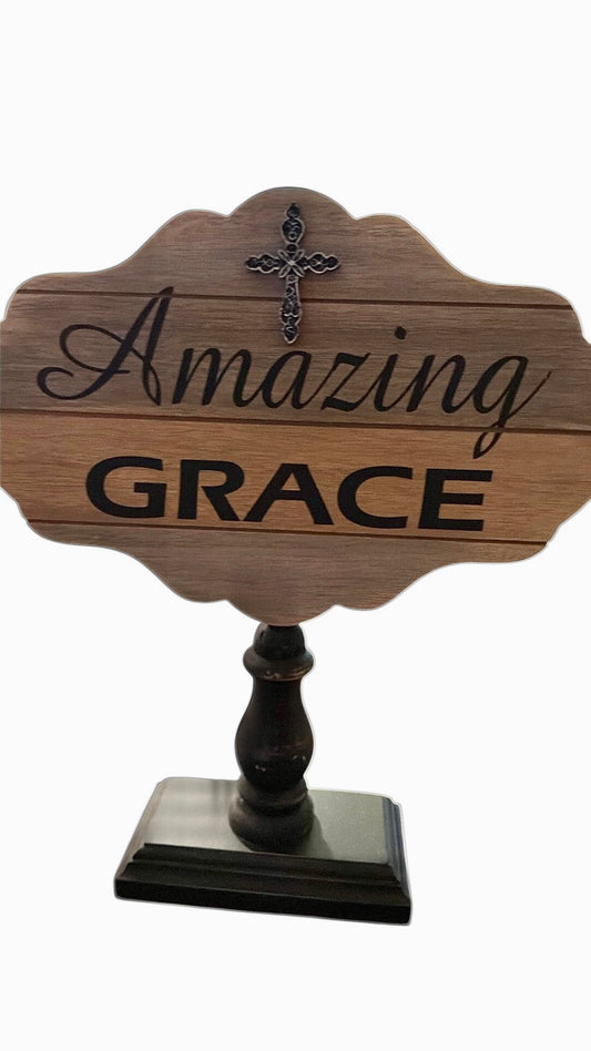 Amazing Grace Sign tabletop