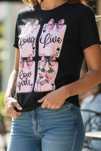 Long Live Cowgirls tshirt pink