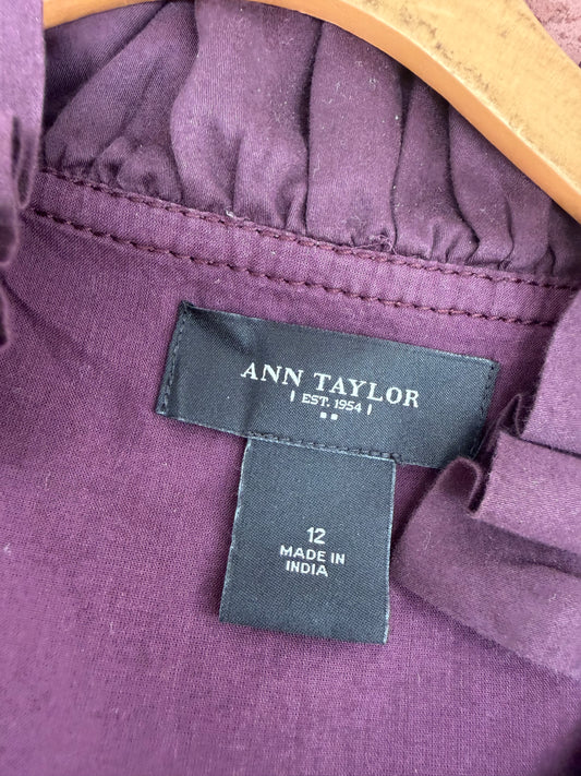 122022 Ann Taylor purple dress