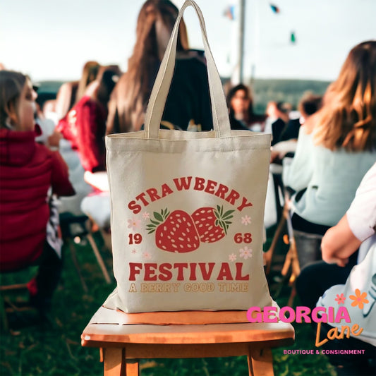 Strawberry Festival Canvas Bag