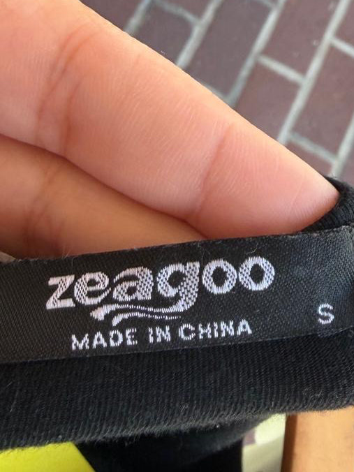 Zeagoo black sheer sleeve bodysuit