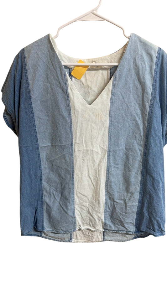 Entro shades of blue top