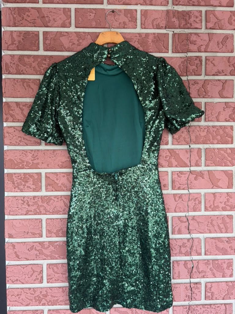 Xtraordinary green sparkle dress