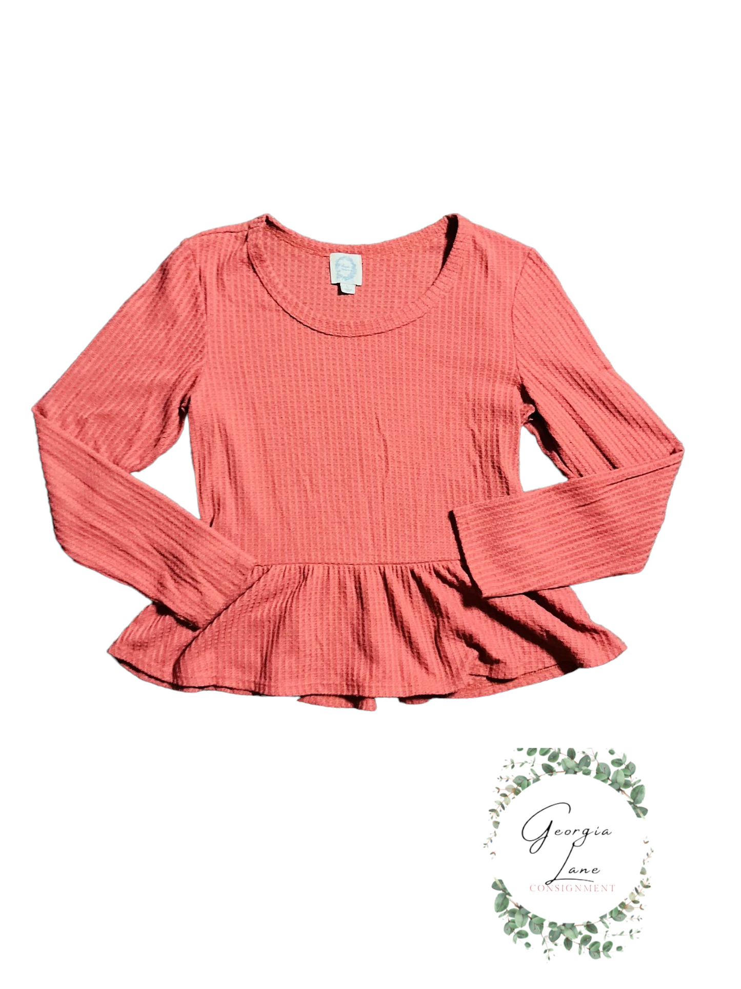 Pink ruffle long sleeve