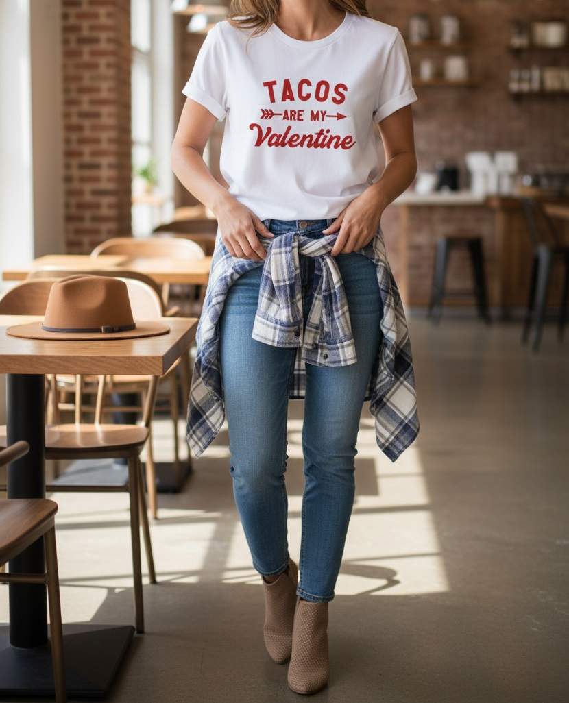 Tacos are my valentine tee