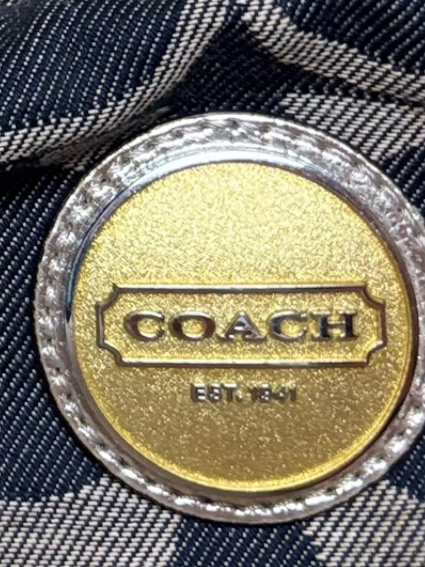 Coach denim  bag  signature vintage