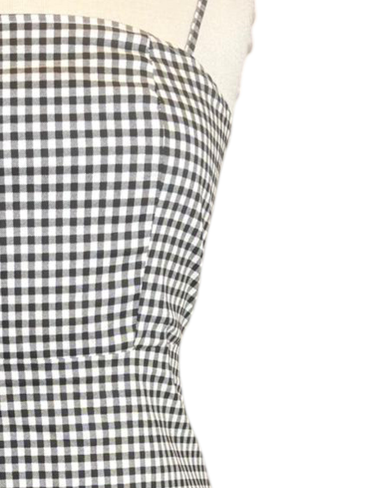 Zaful gingham black and white dress