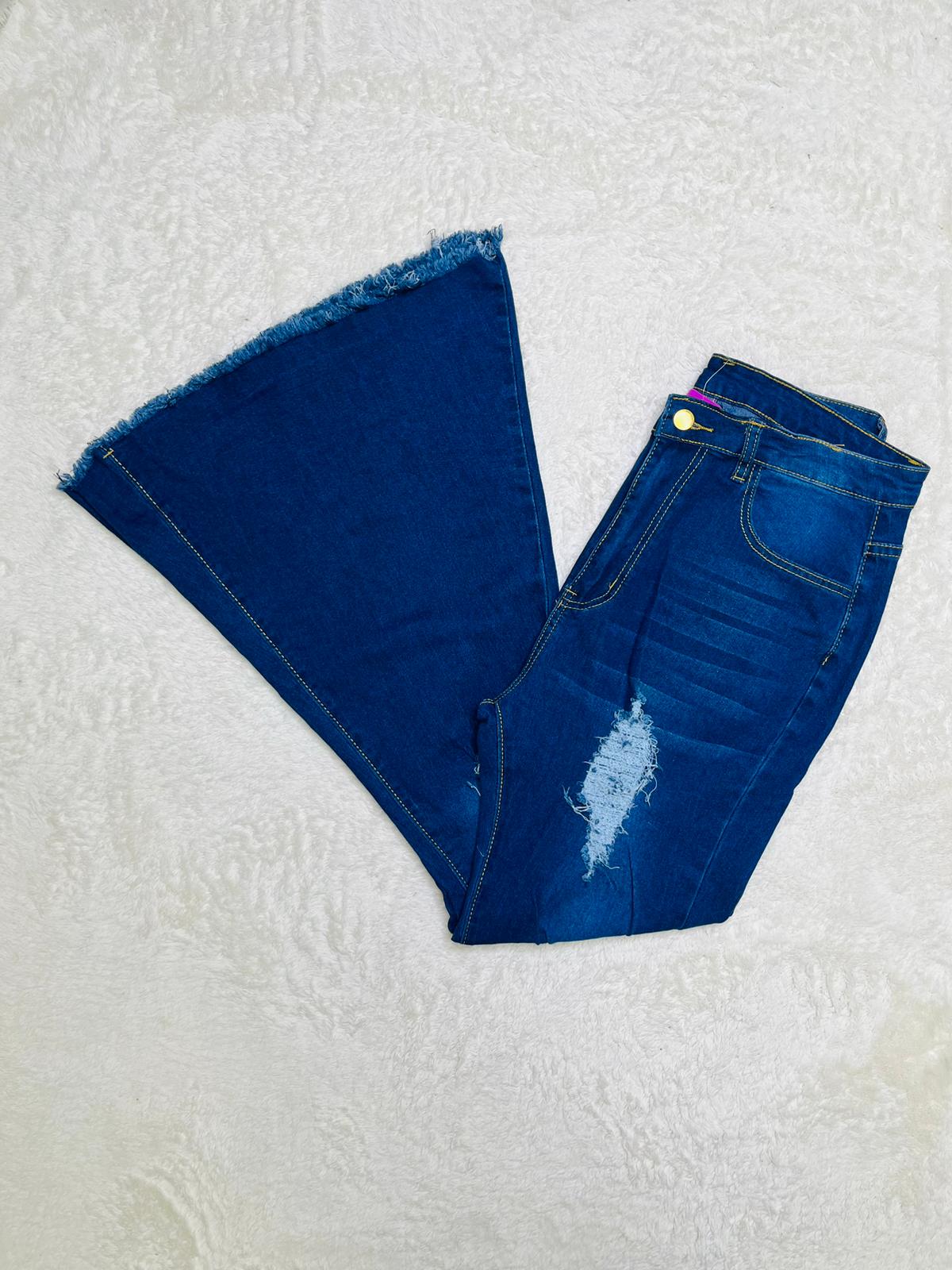 Bell bottoms dark denim