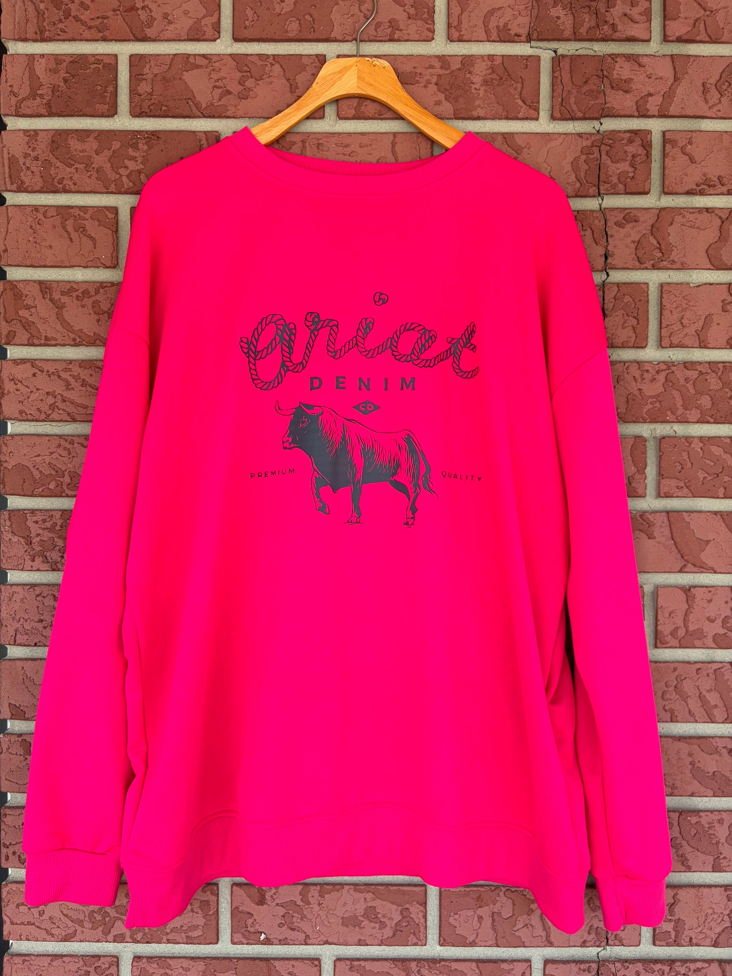 Ariat hot pink sweatshirt