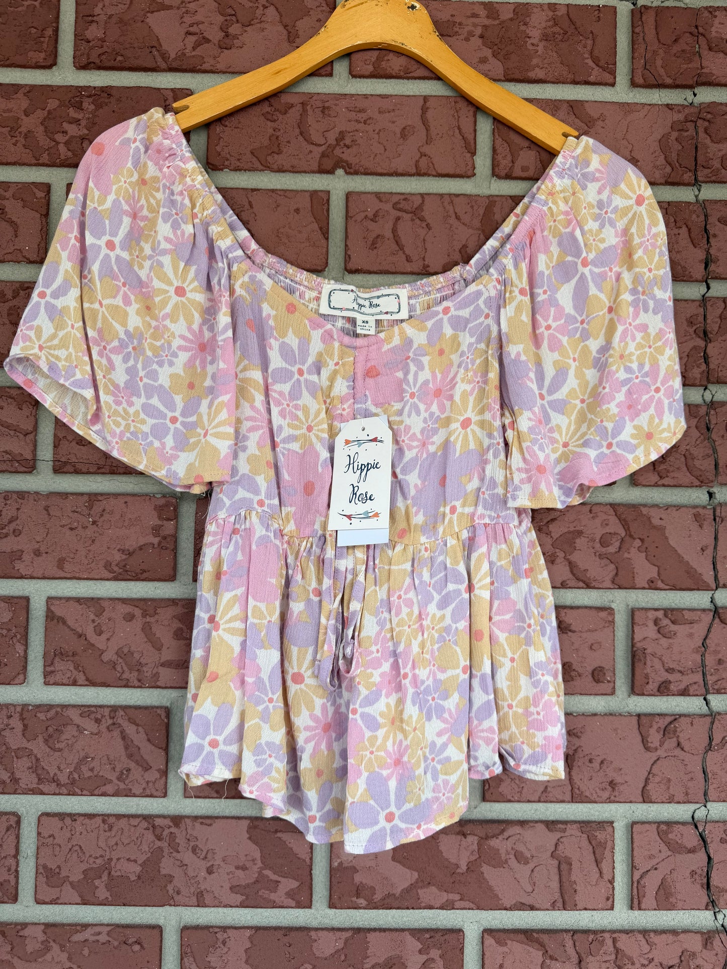Hippie Rose Pink Purple top