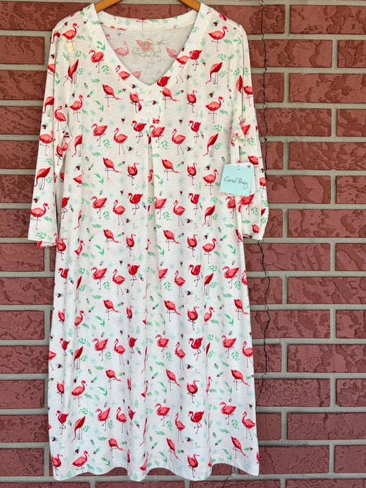 Coral Bay flamingo dress