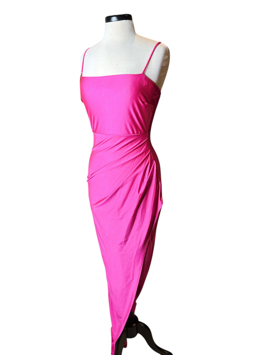 Windsor hot pink high slit dress