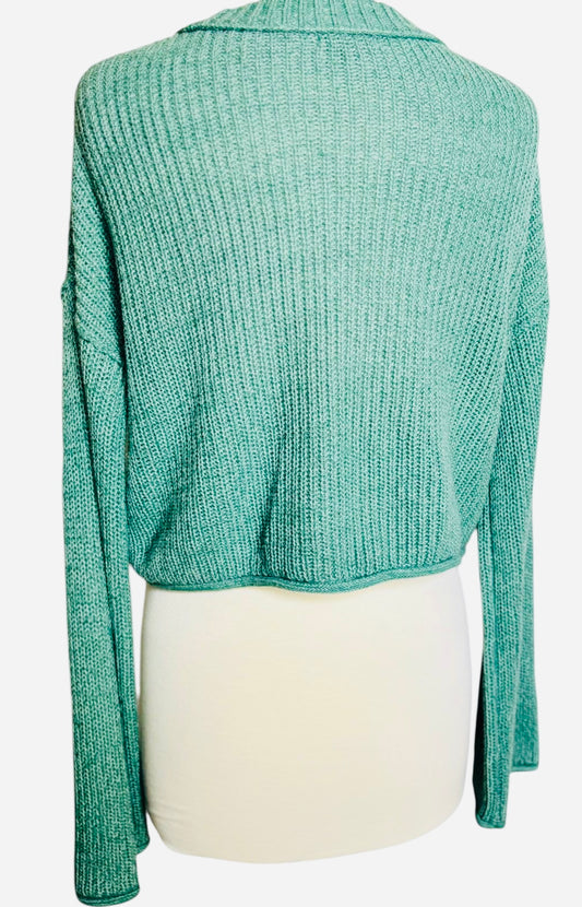 Wild Fable Green Sweater crop