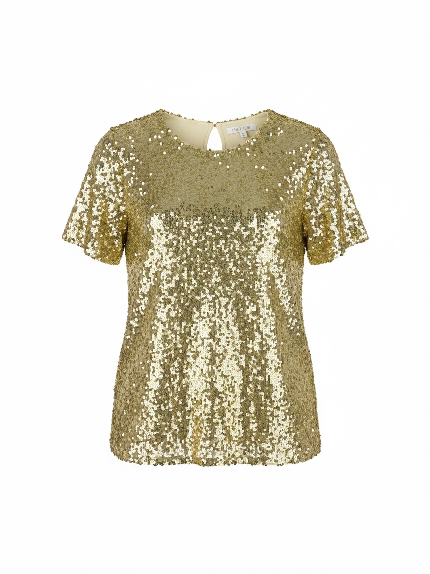 Gold night on the town top