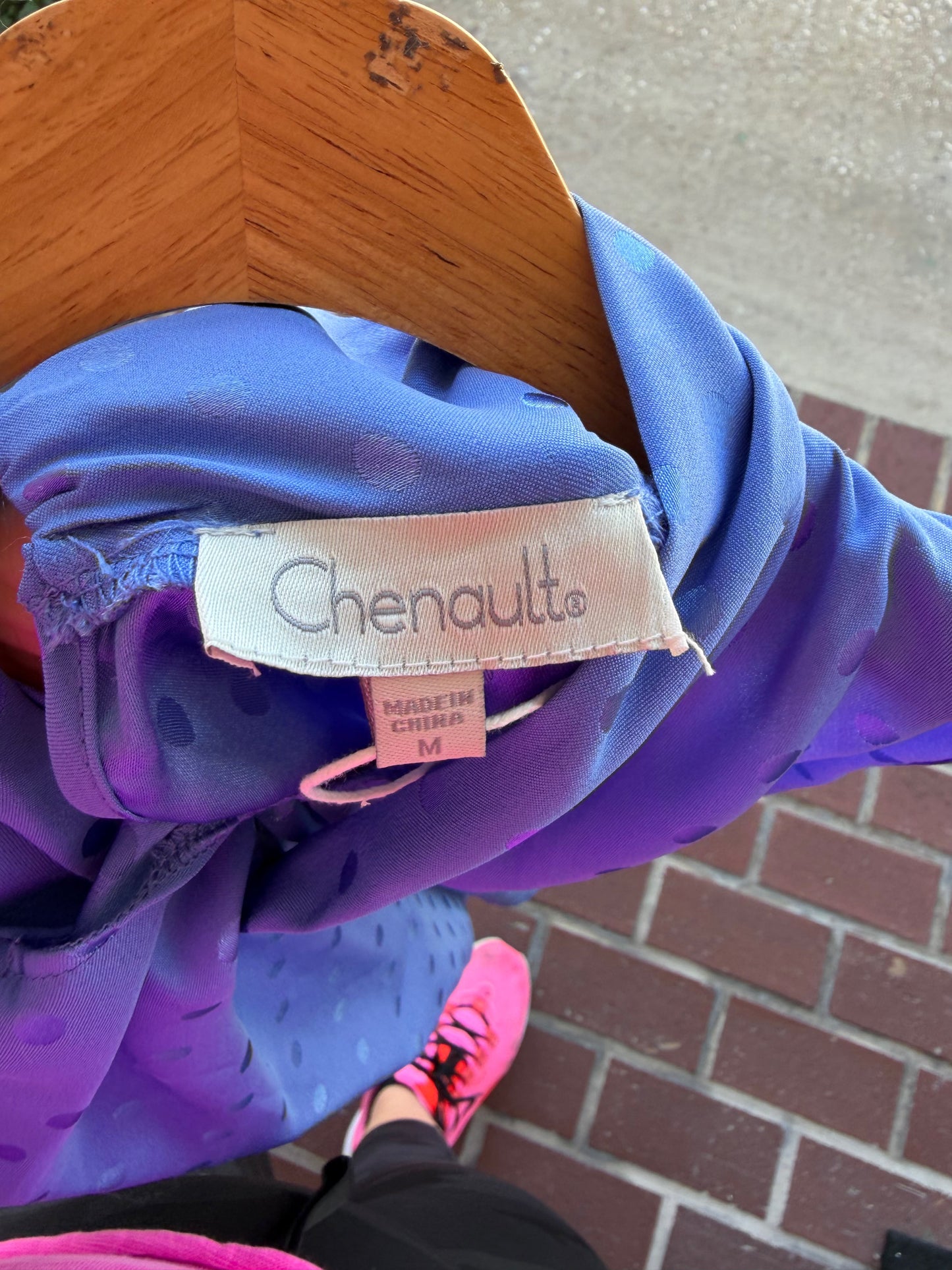 Chenault blue sleeveless top