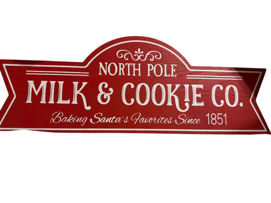 Milk and cookie sign 