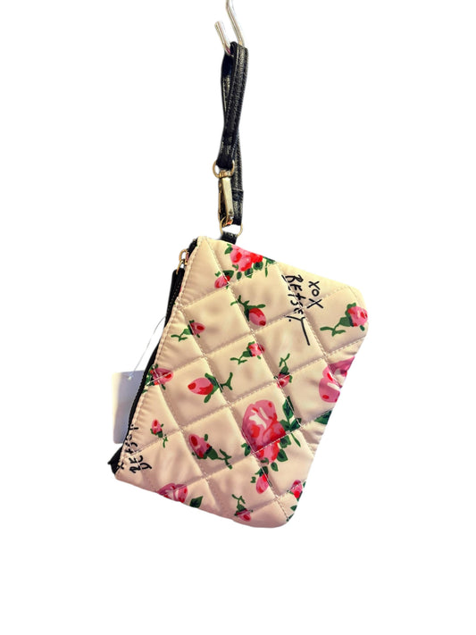 Betsy Johnson wristlet floral