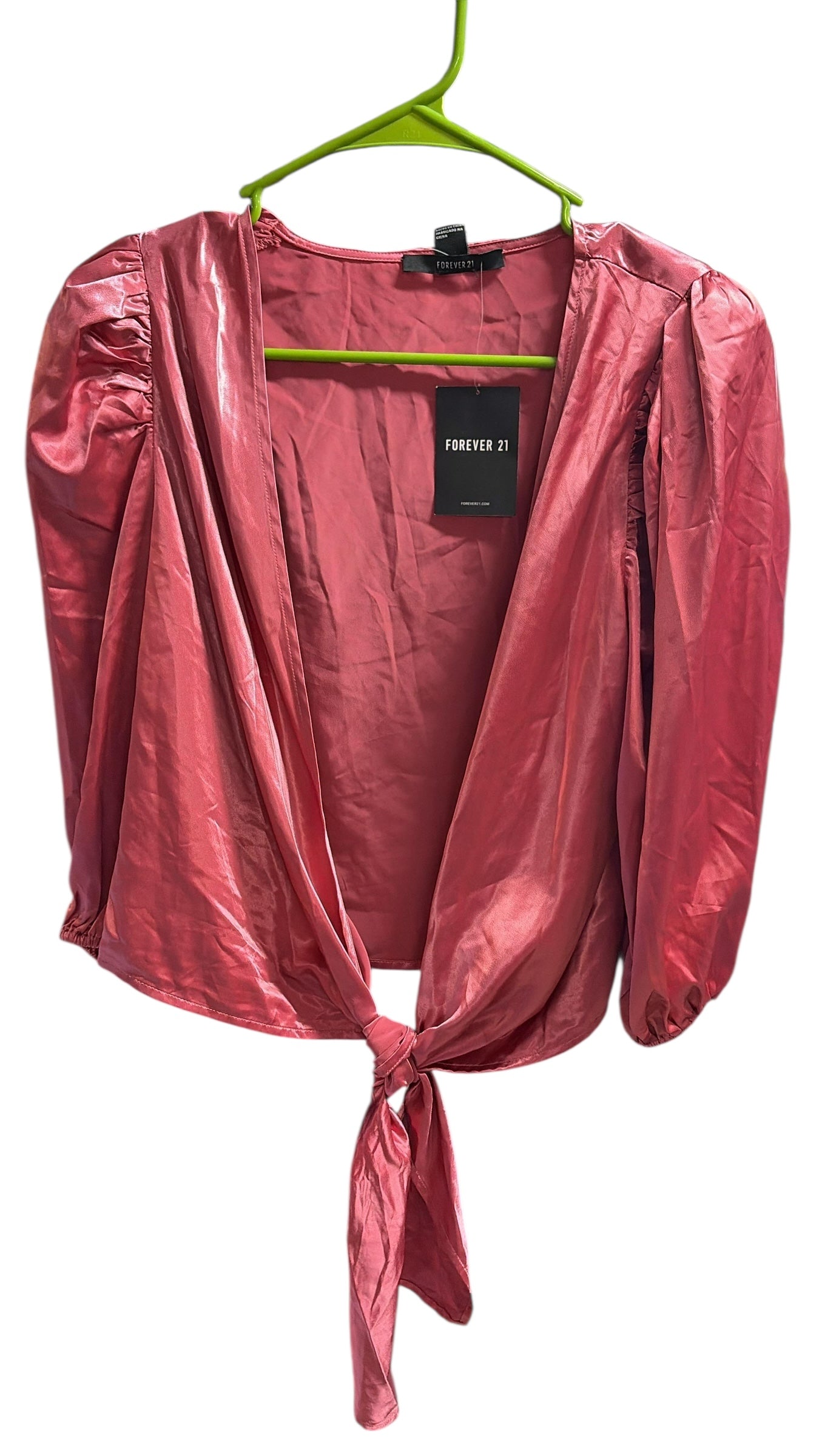 Forever 21 silk wrap top