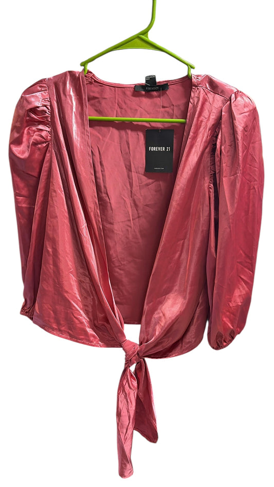 Forever 21 silk wrap top