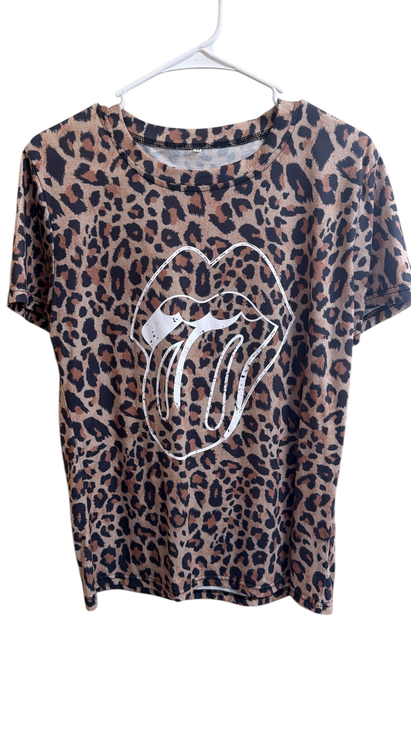 Rock n Roll leopard tshirt