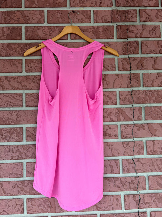 Athletic pink tank top