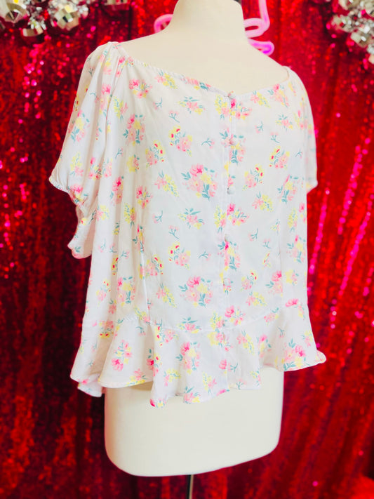 Derek heart floral top