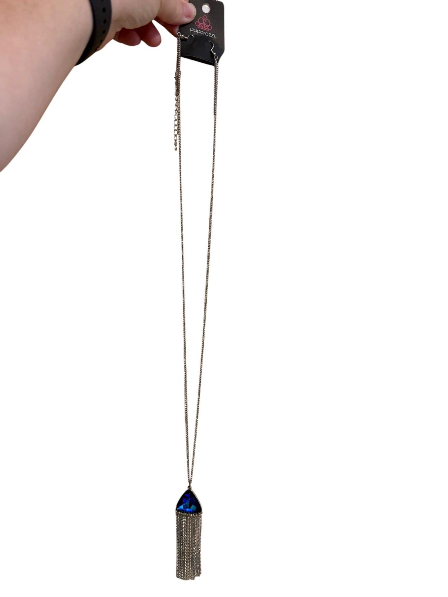 Long jewel necklace