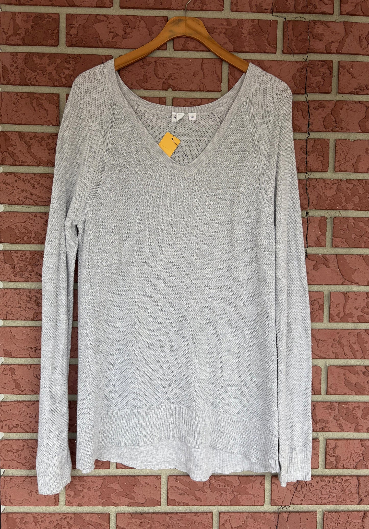 GAP Sparkly Grey Long Sleeve Sweater