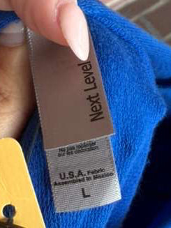 Next Level Blue and Orange Florida Sweatshirt