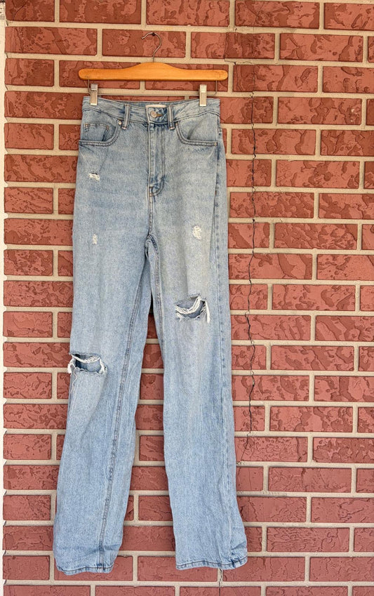 PACSUN Light Wash Distressed Jeans