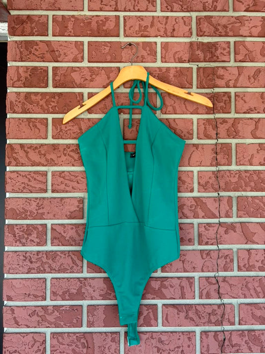 Blue Blush Body suit teal