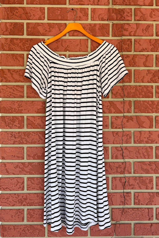 Black & White Stripe Dress