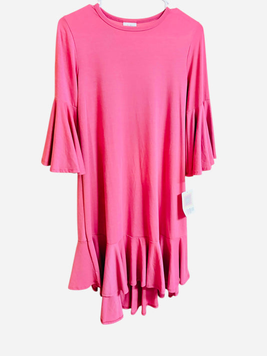 80 Lularoe pink ruffle dress