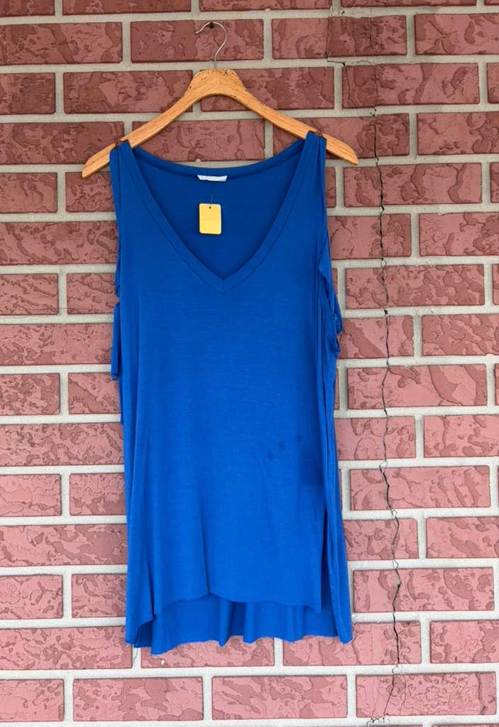ADRIENNE Blue tie top