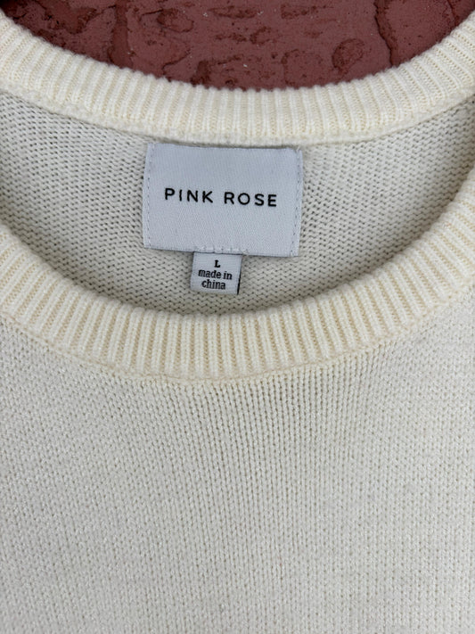 40077 Pink Rose White Top