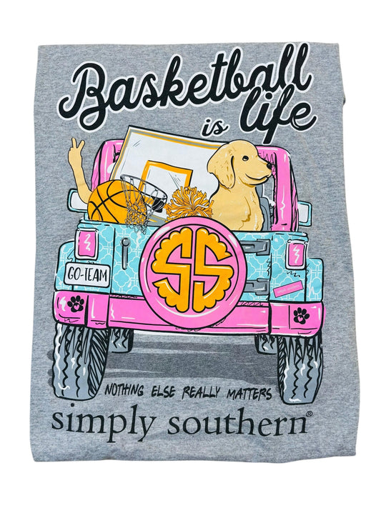 Simply southern basketball life tee