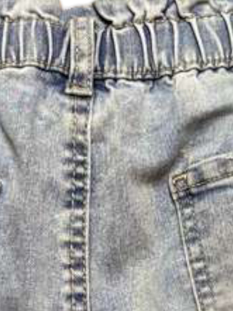 Paper Bag denim shorts