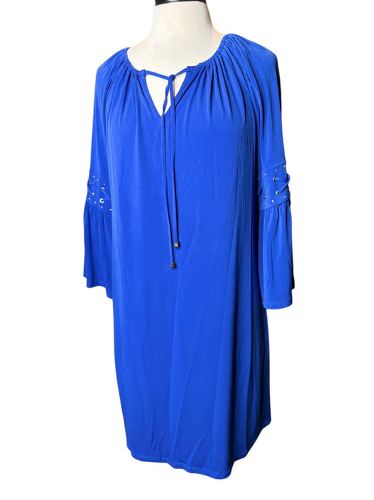Michael Kors blue long sleeve dress