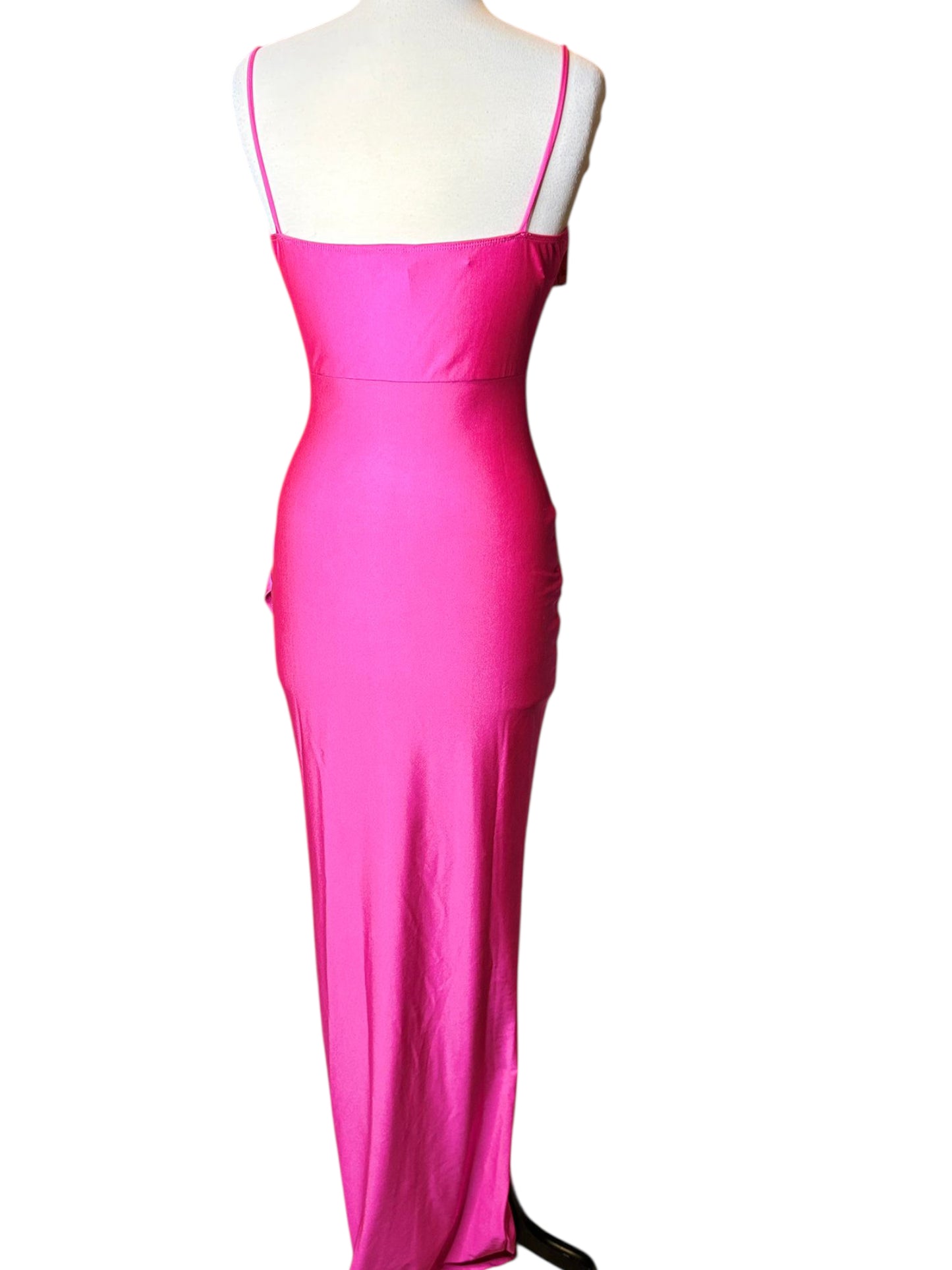 Windsor hot pink high slit dress
