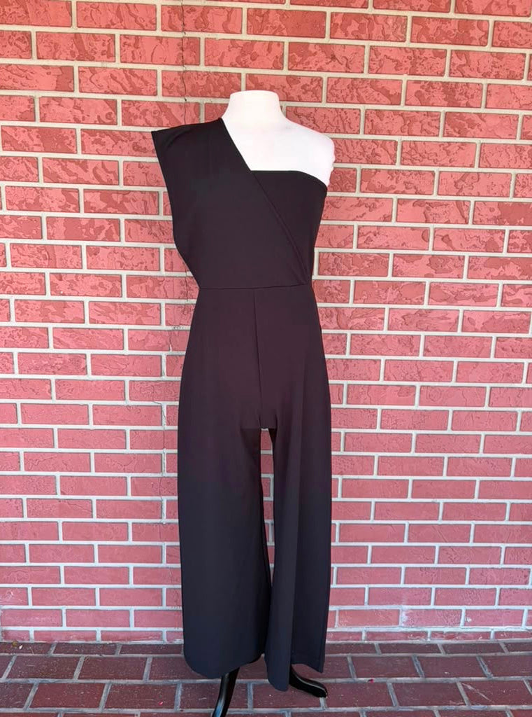 Black One Shoulder Jumpsuit