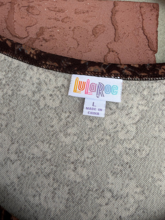 174 Lularoe floral brown dress