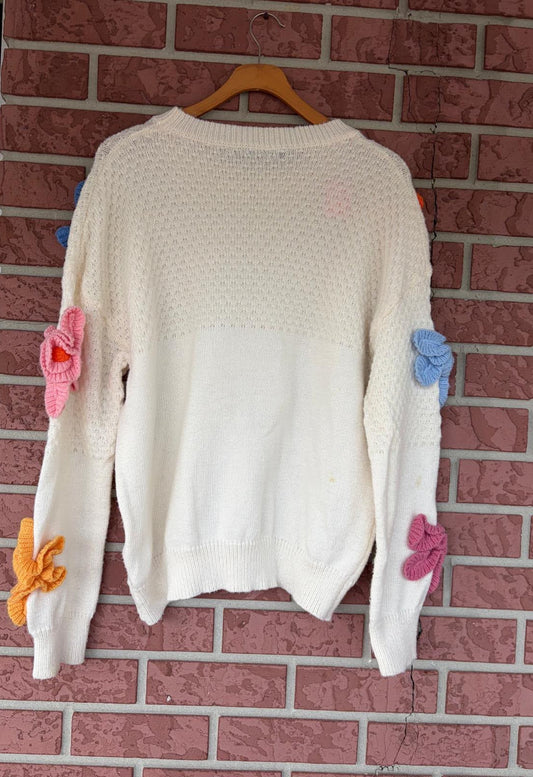 SHEIN Flower Sweater